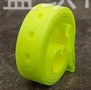 Fluorescent yellow Силикагелевый пояс, пластиковый пояс, карамельный тип, модный, для мужчин и женщин, для влюбленных, общий пояс, для защиты от аллергии, для окружающей среды, мужской пояс для защиты от Тала - Цвет: Fluorescent yellow