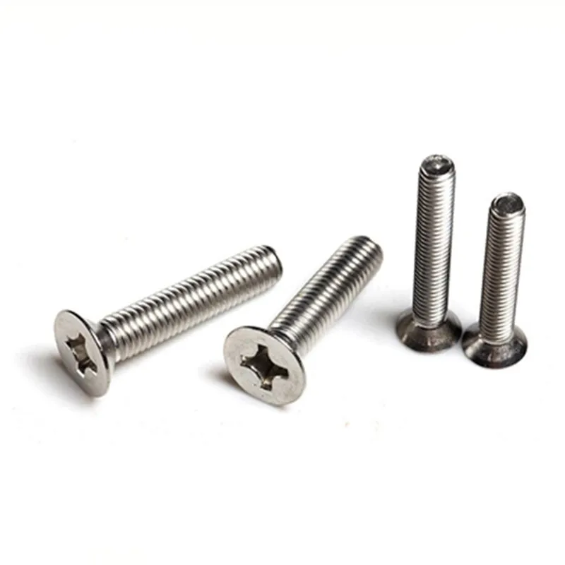 50 шт. M1 M1.2 M1.4 M2 M 2 5 M3 DIN965 нержавеющая сталь потайная плоская головка philips микро