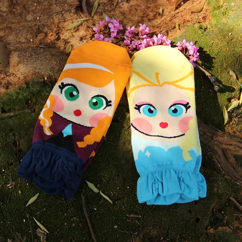 Новое поступление милые элегантные хлопковые женские носки 3d кавайные модные
