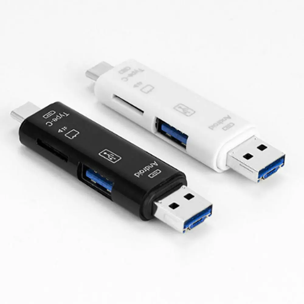 3 в 1 Тип C/Micro USB OTG адаптер карт C/ USB/ Micro USB/SD/TF устройство чтения памяти для Andrio ПК