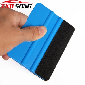 2 шт. синий войлочный Ракель виниловая пленка инструмент для обертывания ткань скребок тонировочные инструменты Инструменты для мытья оконного стекла инструменты для автомойки