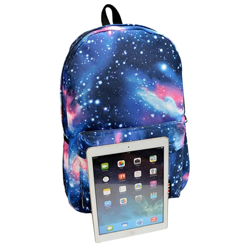 Галактический узор походный рюкзак унисекс холщовые сумки для отдыха школьная