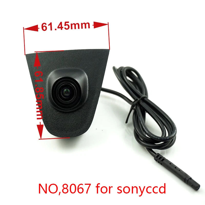 8067sonyccd Для sony CCD автомобиля логотип фронтальная камера для Honda CRV accord для Civic city Fit Логотип Embeded камера ночного видения водонепроницаемый - Название цвета: 8067sonyccd