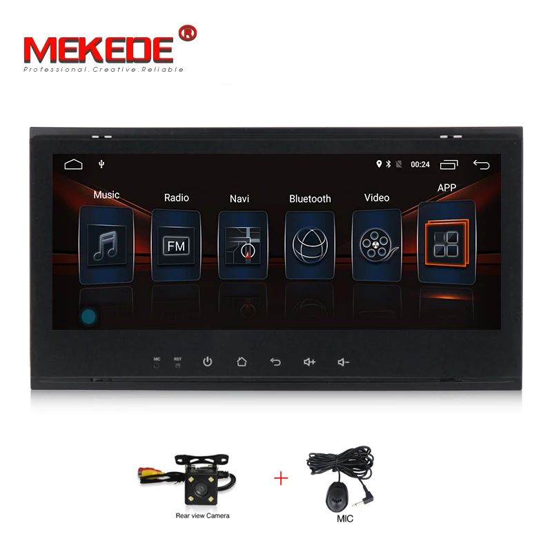 add camera MEKEDE 8," android 7,1 поддержка 4G wifi BT Автомобильный gps dvd-плеер для Volkswagen Touareg Transporter T5 Multivan 2002-2010 - Цвет: add camera