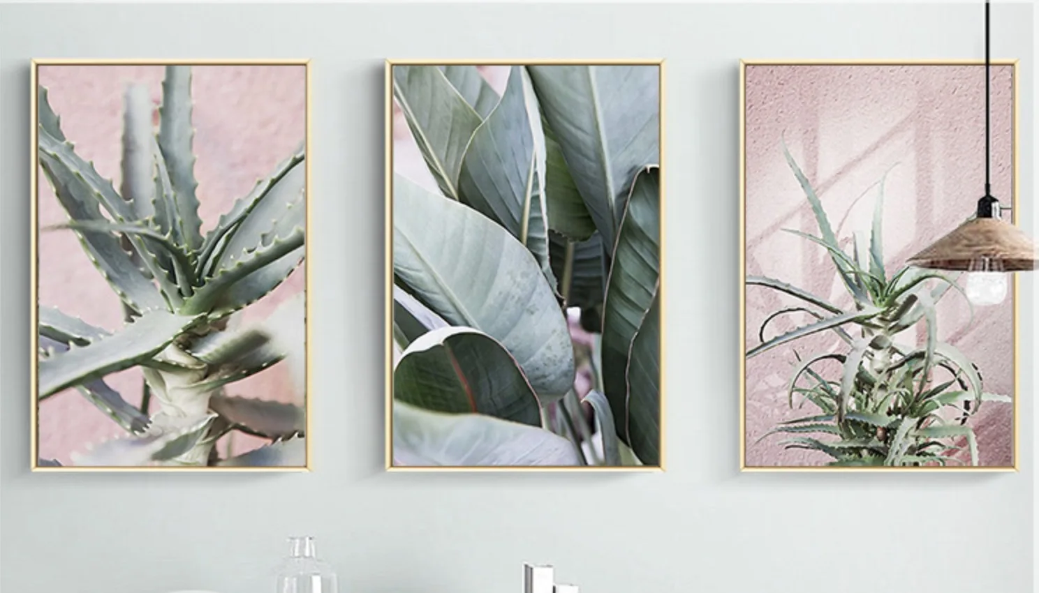 Тропический кактус детальный природа красота Искусство декоративный холст