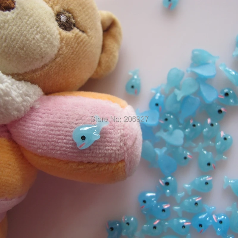 RC168 30 шт. красивые украшения для ногтей в форме дельфина из смолы|Стразы и