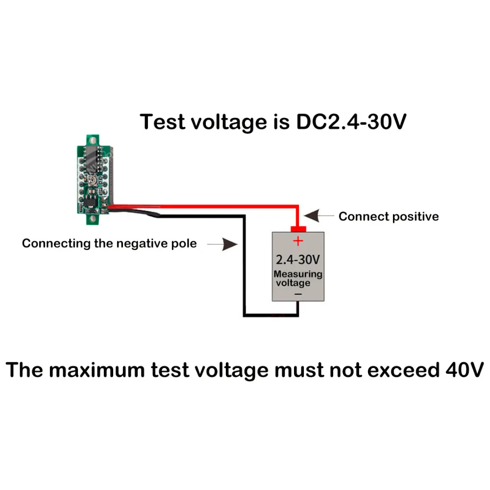 0,28 дюймов цифровой светодиодный мини дисплей модуль DC2.5V-30V вольтметр тестер напряжения измерительный прибор с панелью мотоцикл автомобиль