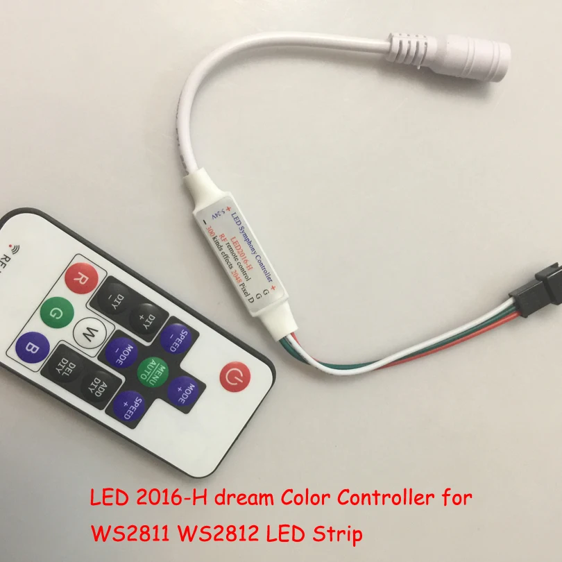 Новинка 2017 беспроводная радиочастотная цифровая цветная светодиодная лента WS2811