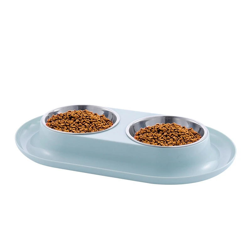 Stainless Steel Pets Dogs Feeders Bowls Double Dogs Cats Feeders Bowls Outdoor Drinking Water Pet Dog Feeders Bowls