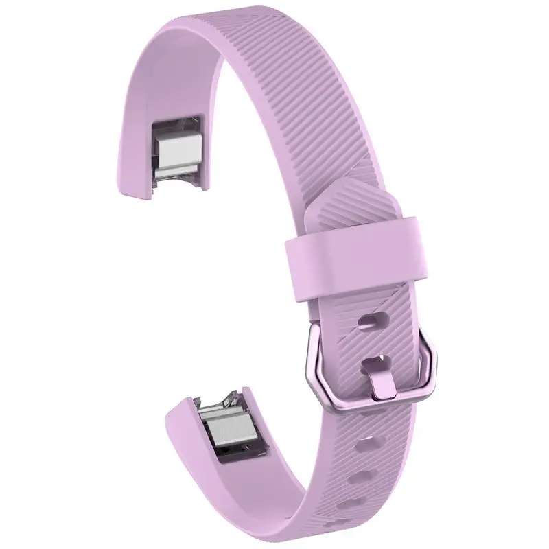 Light purple Для Fitbit Alta HR замена силиконовый Браслет Для Fitbit Alta ремешок для Ftbit Alta HR ремешок для Ftbit Ace браслеты S/L - Цвет: Light purple