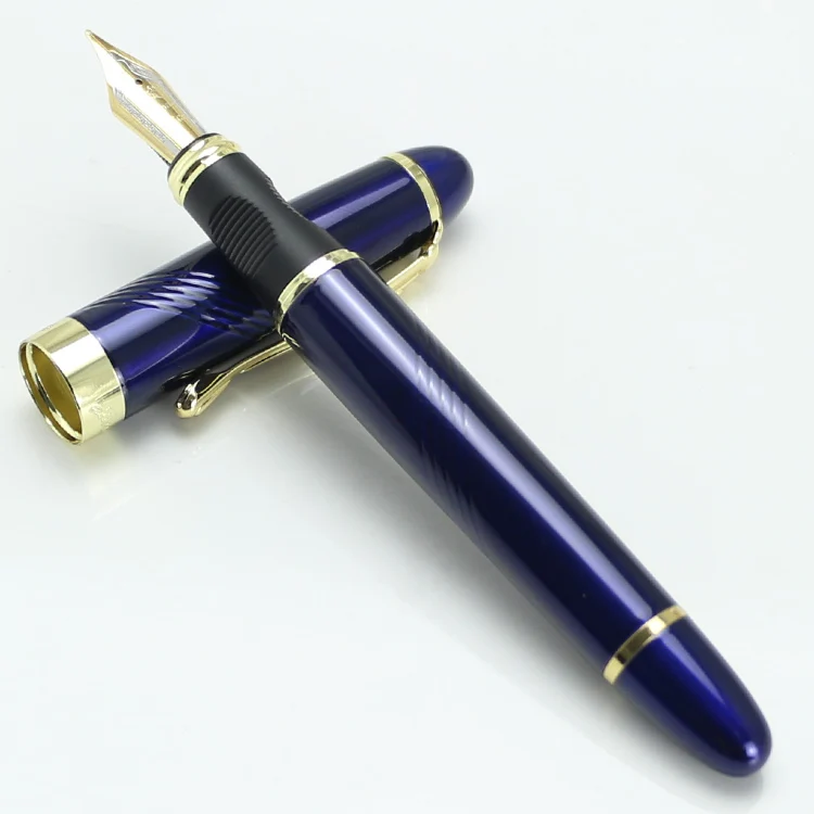 JINHAO X450 темно синее и Золотое перо с широким основанием авторучка Канцтовары
