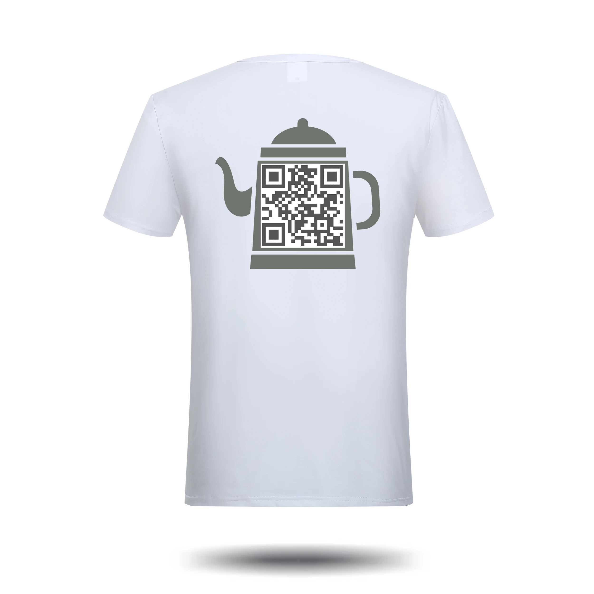 Креативный дизайн qr код с веб словами на заказ ваши футболки уникальная одежда