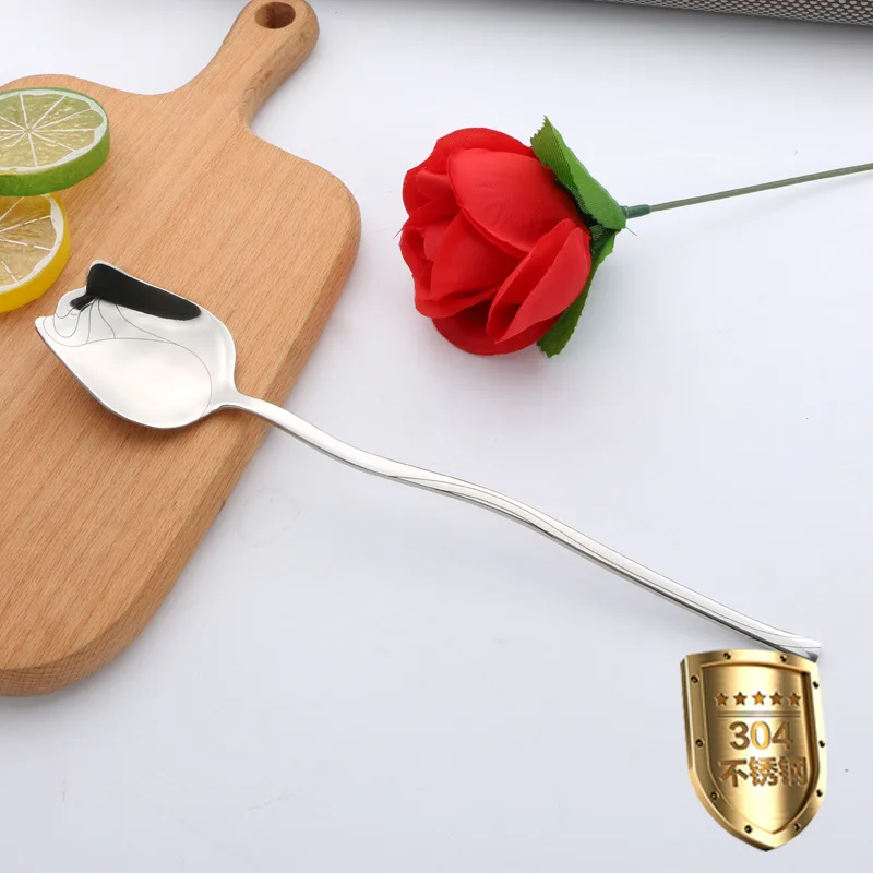 1 шт. десерт с длинной ручкой свадебное творчество кухонная утварь из нержавеющей