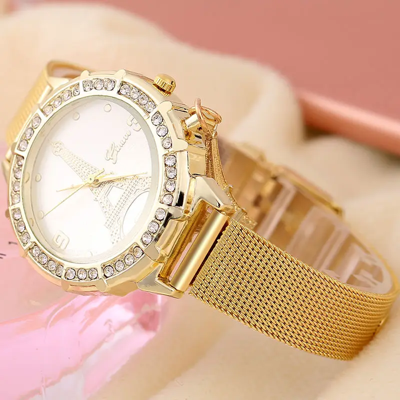 Женские модные часы с подвеской в виде башни женские антикварные кварцевые