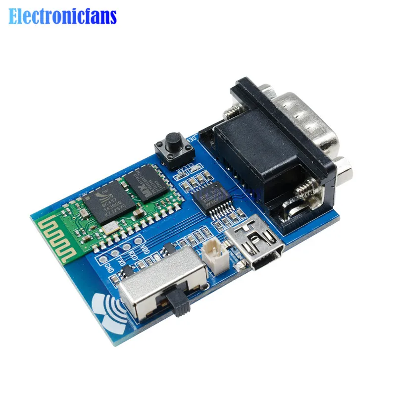 Последовательный адаптер связи RS232 Bluetooth Master-Slave 2 режима 5 в Mini USB последовательный