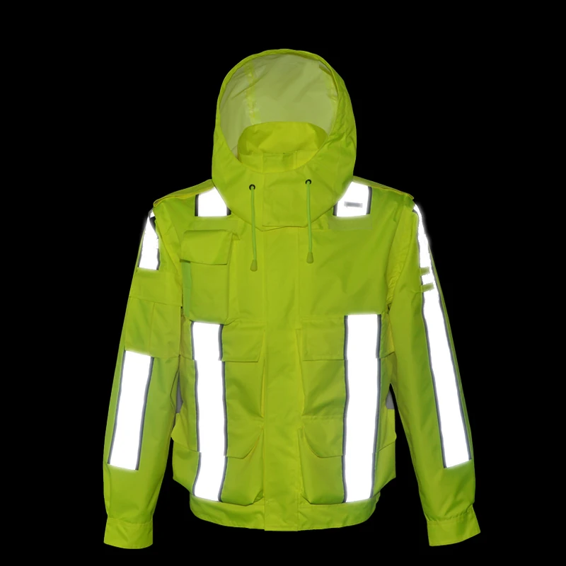 Рабочая одежда hi vis защитная куртка водонепроницаемая Светоотражающая дождевик