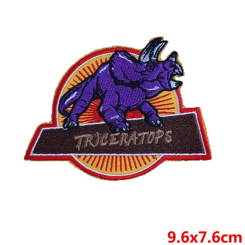 Prajna Jurassic World патчи чужеродный Железный на патч фильм щит вышитые патчи для одежды значки Diy Аппликация аксессуар F