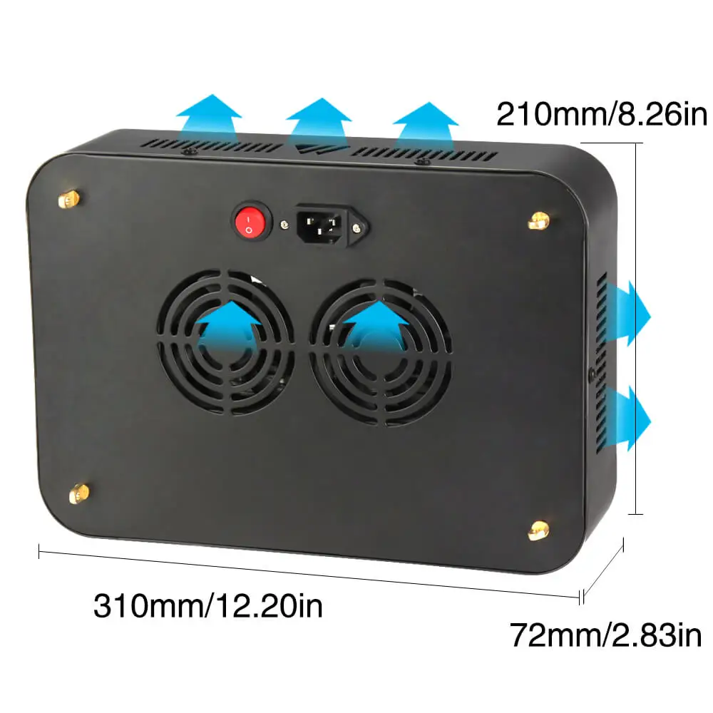 Светильник полного спектра для выращивания растений 1000 Вт с 100 светодиодами 10