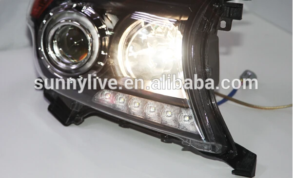 Для Toyota Land Cruiser LC200 FJ200 2008 2013 год LED head lamp черный корпус|led housing|lamp housingtoyota land cruiser |