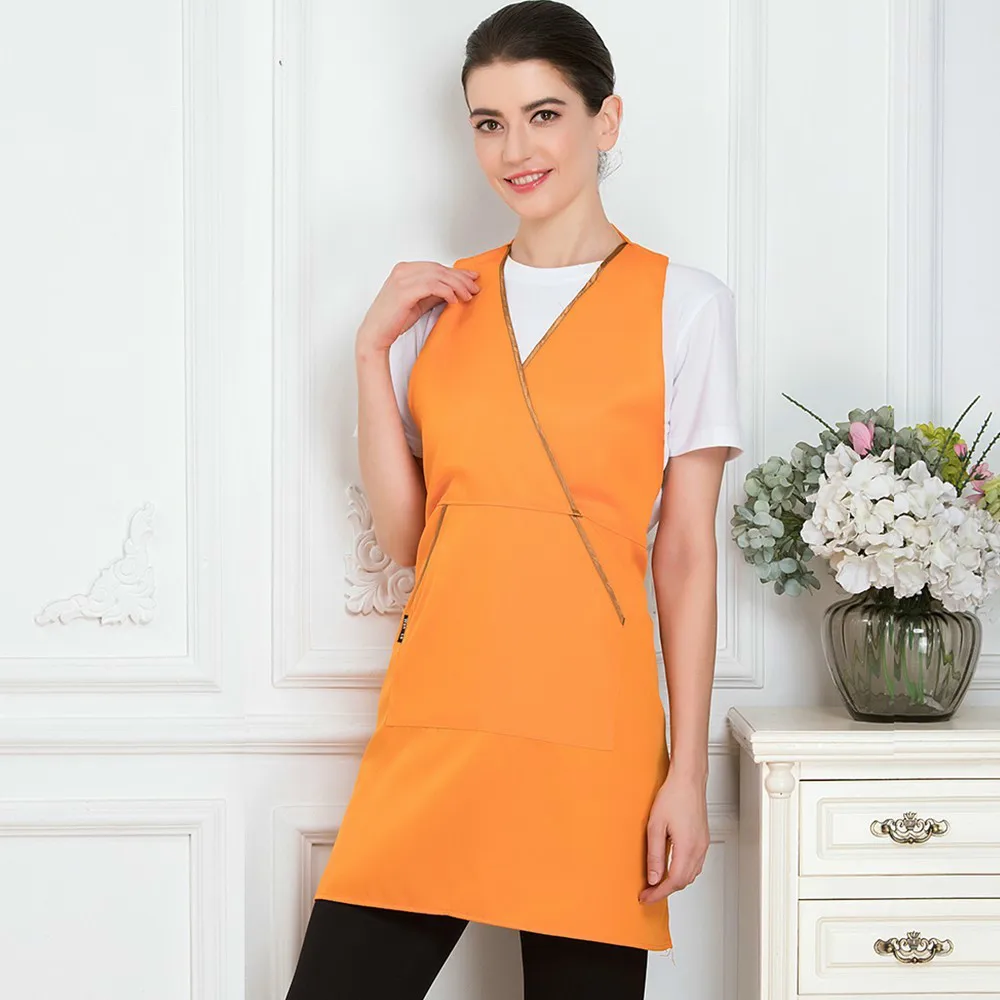 V образный вырез шеф повар фартук официанта униформа официантки Ресторан отеля