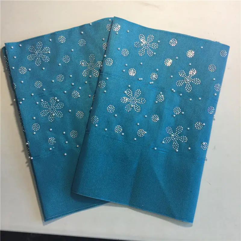 В нигерийском стиле Aso Oke Headtie Африканский тюрбан новые геле обертка с бисером и камнями геле под традиционное платье Aso Oke голову галстук-бабочка 2 шт./упак. 30