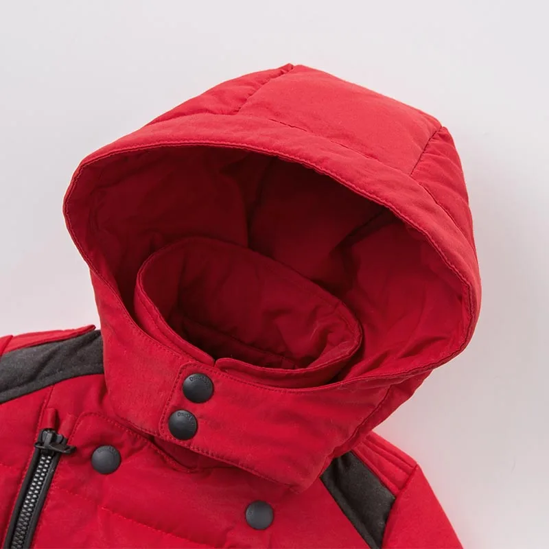 Детский пуховик с капюшоном на белом утином пуху|dave bella|kids padded coatskids winter outerwear |