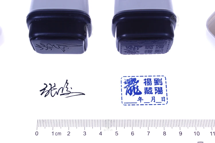 Подгонянный Фоточувствительный штамп 3x2 см для логотипа компании/имени дня