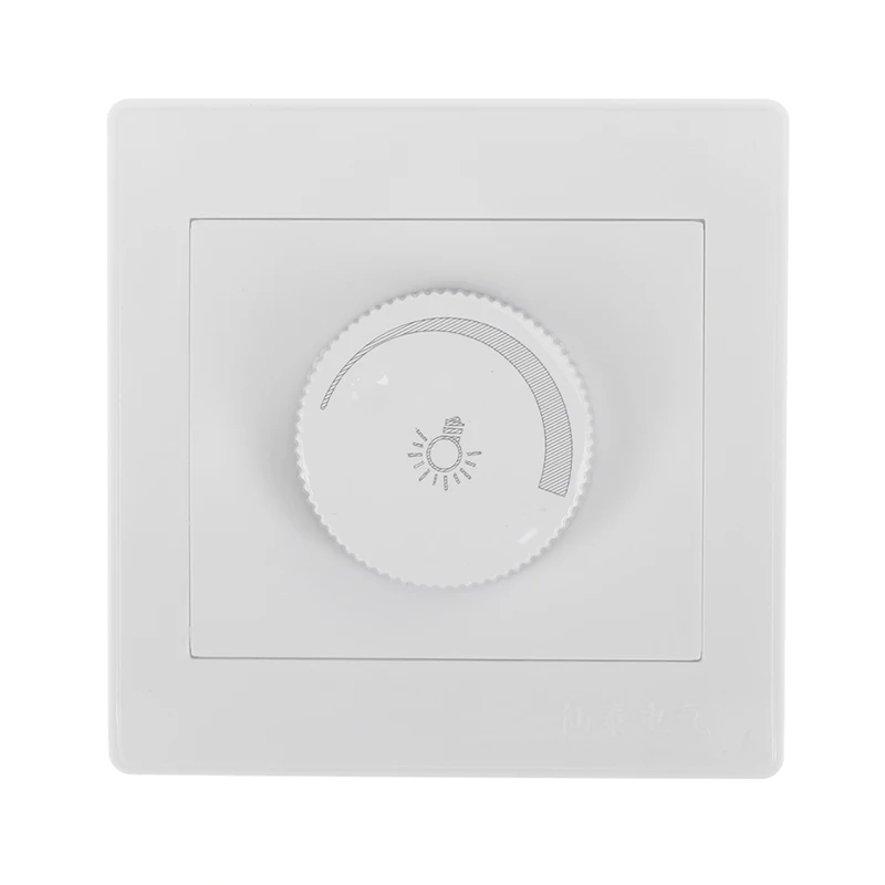 

1Set Elegant White 220V Light Dimmer Switch Adjustable Brightness Controller Filament Lamp Brightness Controller Dimmer