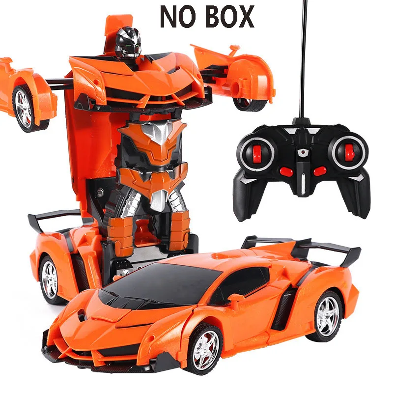 D. No box Трансформатор Rc 2 в 1 Rc автомобиль Вождение спортивные автомобили привод трансформации модели роботов Дистанционное управление автомобиль Rc боевые игрушки подарок - Цвет: D. No box
