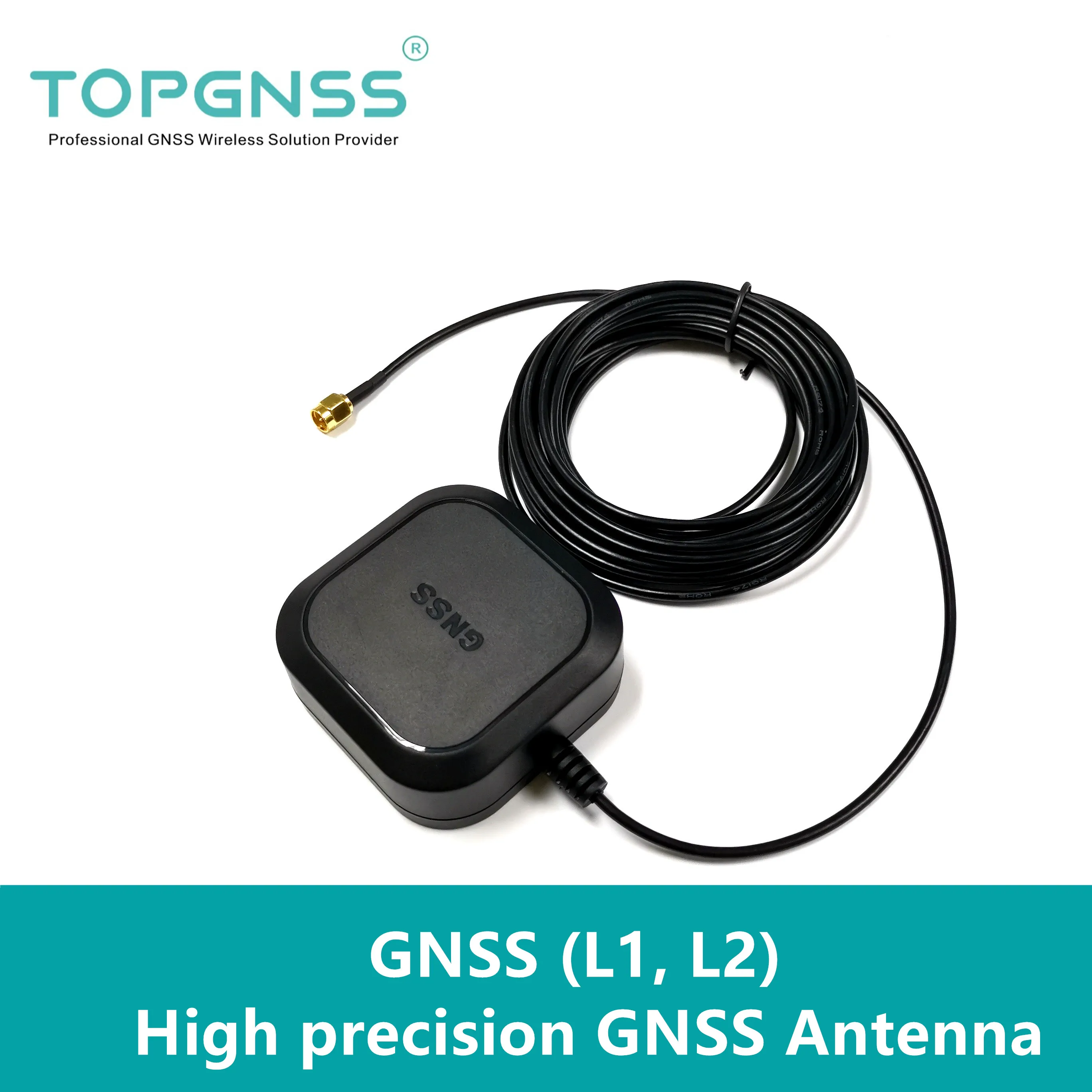 Новая GNSS L1, L2, антенна gnss RTK gps антенна SMA-J 5 м gps-навигатор GNSS GLONASS антенна Galileo для модуля ZED-F9P gnss