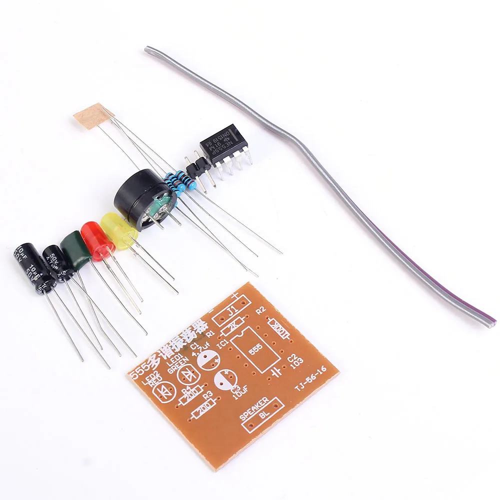 Набор сделай сам 555 Multibrator Suite NE555 Astable Circuit практическая электронная тренировочная