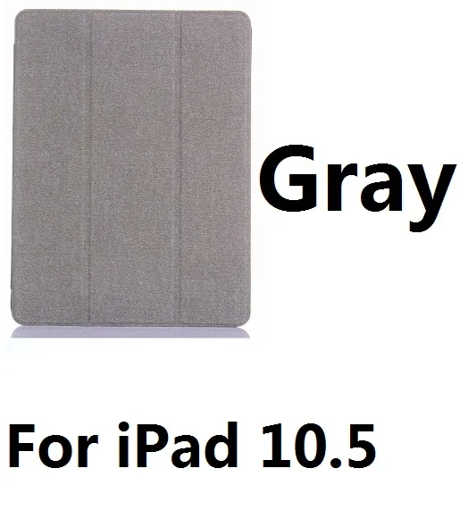 For Pro 10.5 Gray Для iPad Pro 10,5 чехол из искусственной кожи умный чехол с держателем карандаша Автоматический Режим сна для iPad 9,7 дюймов Pro 10,5 - Цвет: For Pro 10.5 Gray