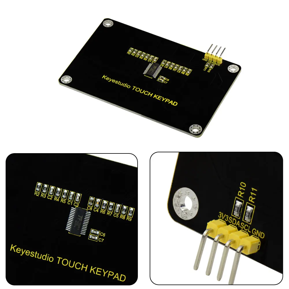 Сенсорная клавиатура Keyestudio TTP229L с 16 кнопками сенсорный экран емкостная плата для