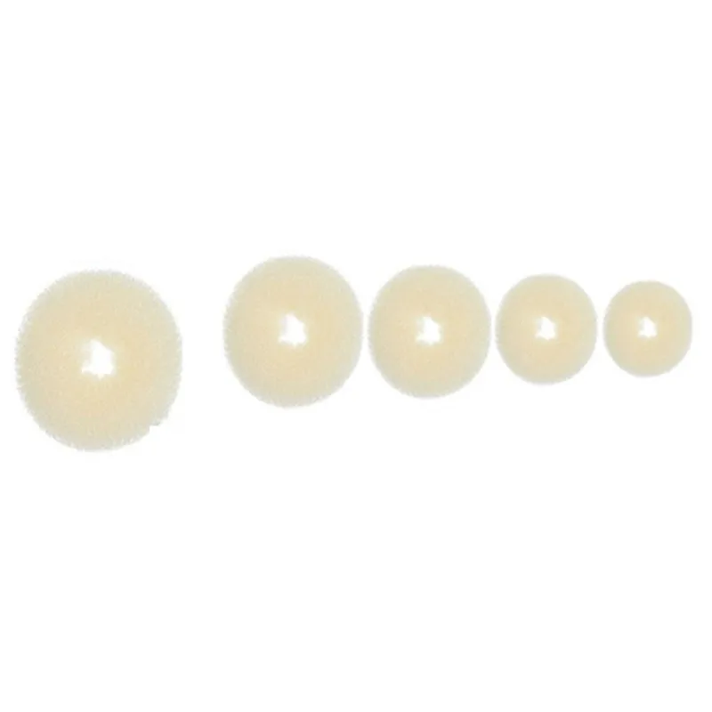 Beige Set Булочка для волос, Пончик, волшебный Поролоновый спонж, легкое большое кольцо, инструменты для укладки волос, аксессуары для девочек,, Пончик для волос - Цвет: Beige Set