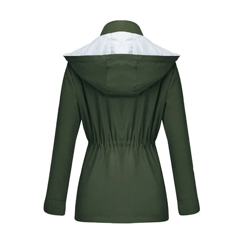 Женские водонепроницаемые пальто средней длины в европейском стиле