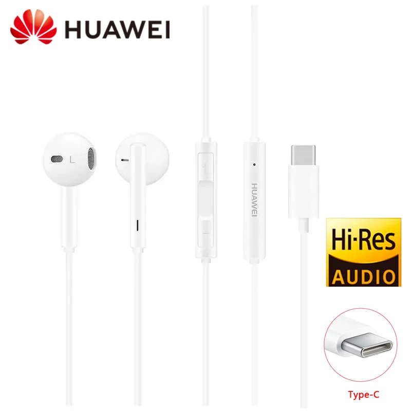 HUAWEI CM33 usb type c наушники C проводные для смартфонов с микрофоном mate 10 20 P20 XIAOMI 8