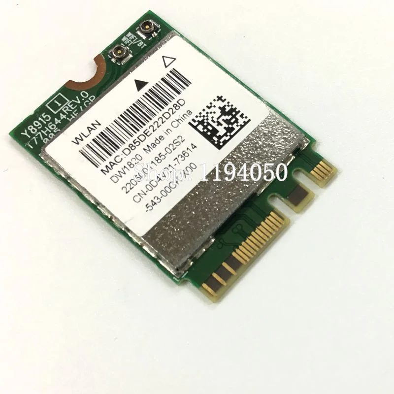 Atheros QCNFA344A DW1820 802.11AC Bluetooth 4 1 867 Мбит/с WLAN WiFi Беспроводная NGFF мини карта лучше чем