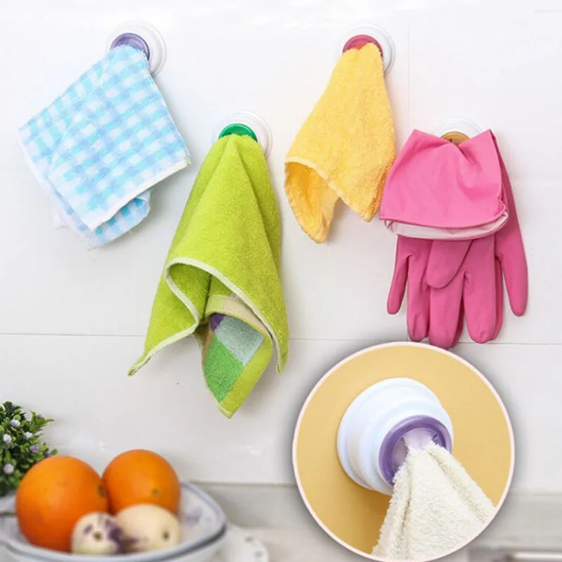 1 шт. самоклеящийся многоцелевой зажим для полотенца крючок вешалка полотенец