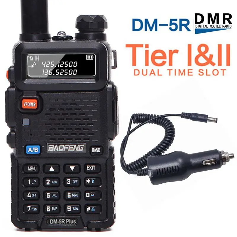 Портативная рация Baofeng DM 5R PLUS цифровая 1 уровня 2 DMR слот II двухсторонняя