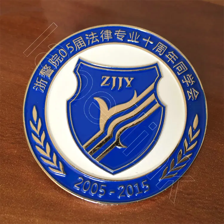 Индивидуальные юбилейные торжества металлические значки круглые синие булавки