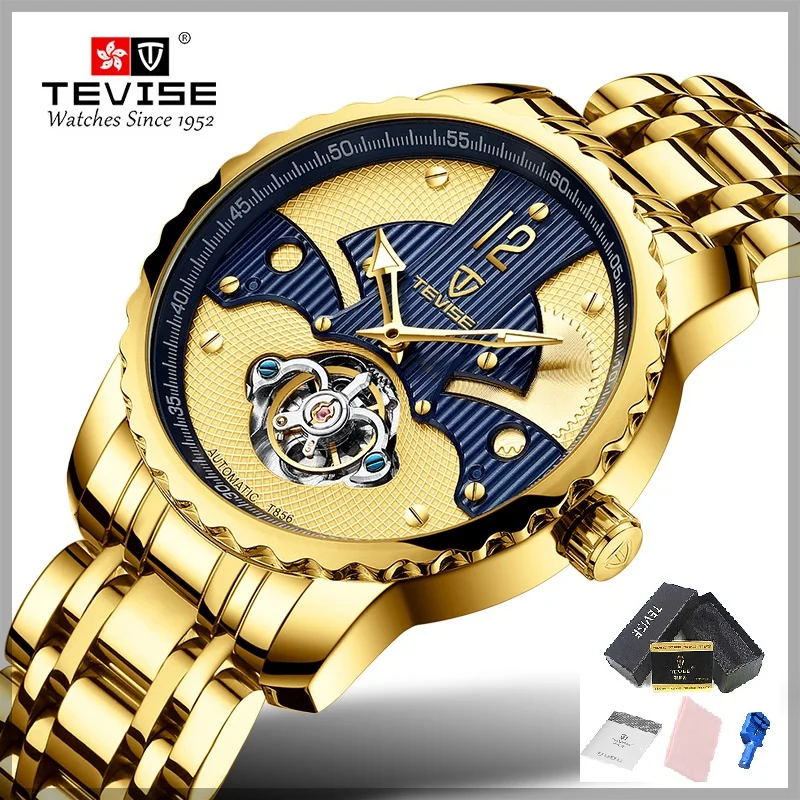 Мужские часы наручные с механизмом Для мужчин TEVISE T856B Tourbillon автоматические