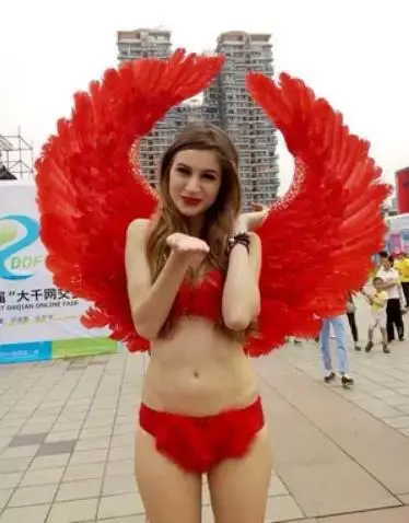 Классическое милое женское белье с перьями крыльями ангела автоматический