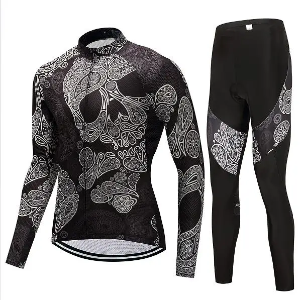 jersey and pants 7 Зимняя одежда для велоспорта, Мужская термальная одежда, Триатлон, облегающий костюм для велоспорта, комплект спортивной одежды для велоспорта, костюм для униформы - Цвет: jersey and pants 7