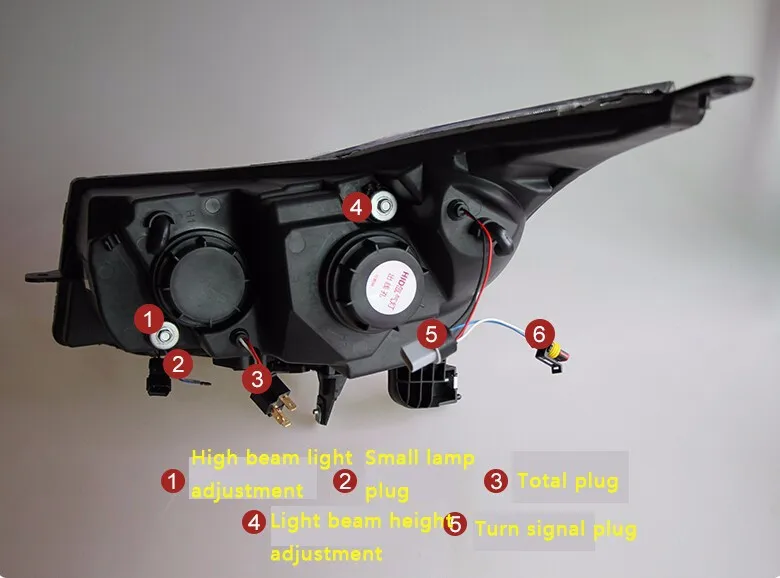 Автомобильный Стайлинг головная лампа для Cruze led фары 2009- angel eye led drl HID комплект Биксеноновые линзы ближнего света