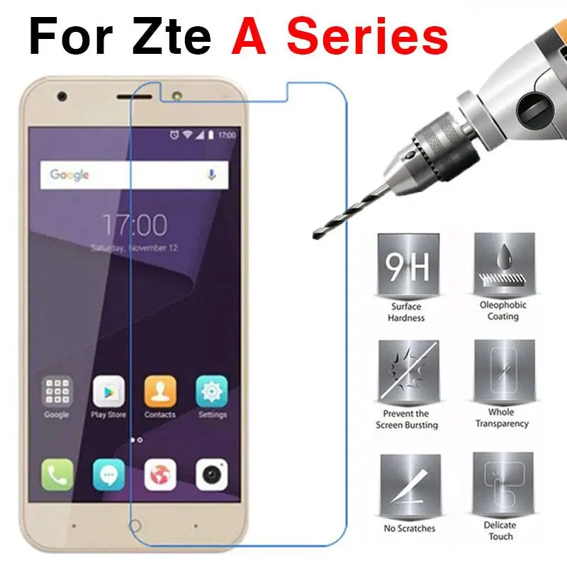 Защитное стекло для Zte Blade A6 закаленное 9H 2.5D A510 A512 A520 A452 A601 A610 Plus | Мобильные