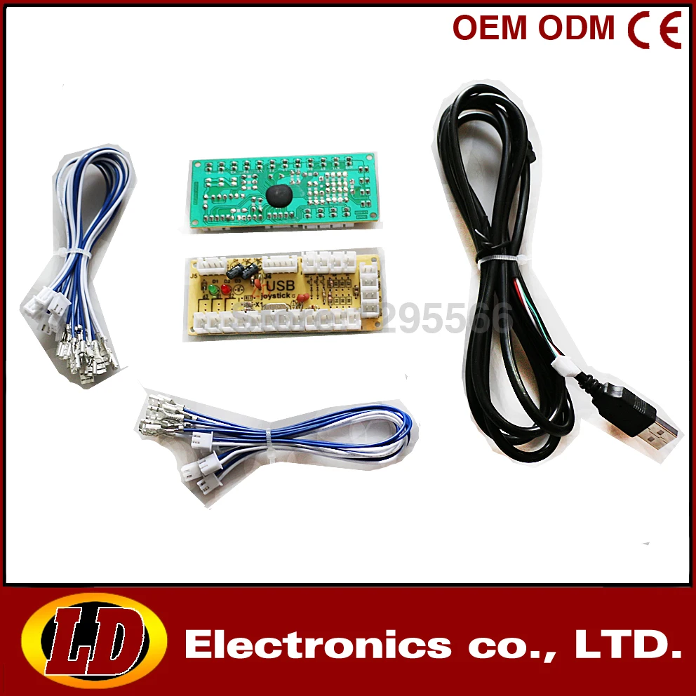 Arcade Joystick DIY Kit Zero Delay USB Encoder To PC Sanwa + Push Buttons For Mame | Спорт и развлечения