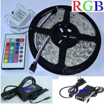 Светодиодные ленты SMD 5050 комплект RGB ламп водонепроницаемый IP65 или нет + пульт