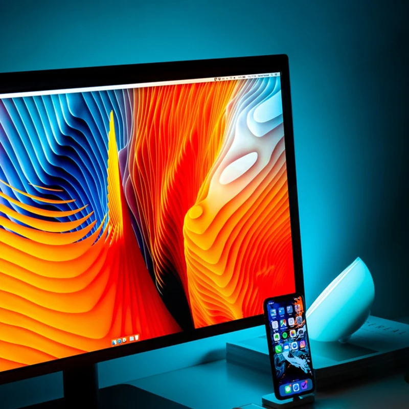 HKZZI USB Светодиодная лента DC5V 5050 RGB красочный 30 60 120 180 светодиодный S настольная
