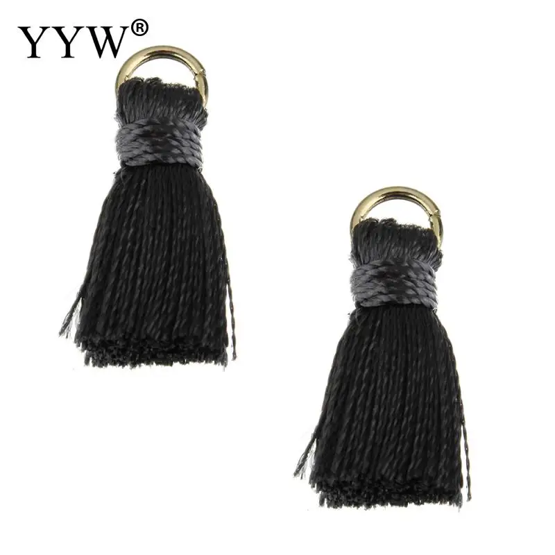 

100pcs 21mm Tassel Cotton Tassel Bursh Jewelry Accessories Jewelry Making DIY Handmade Jewelry Earring Necklace Tassels Bag Loop