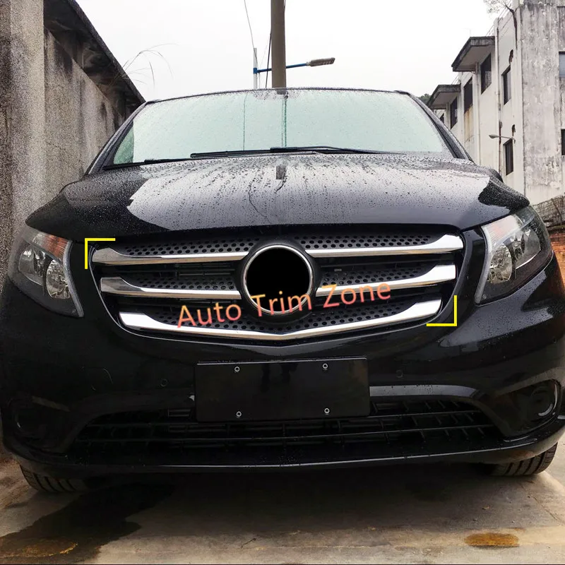 Автомобильные аксессуары для Mercedes Vito 2014 2019 W447 внешний ABS Хром передний Центр